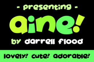 Aine: A Cute Display Font for Crafters