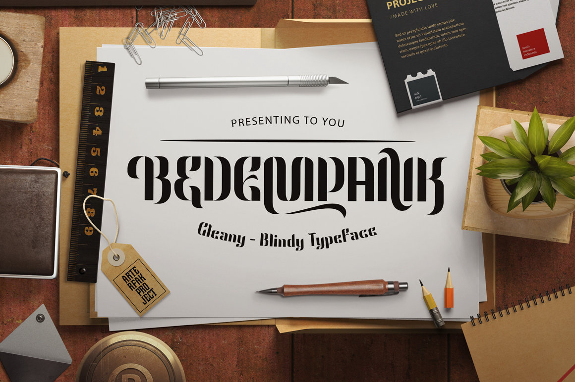 Bedempank: A Bold Yet Soft Display Font for Modern Web Design