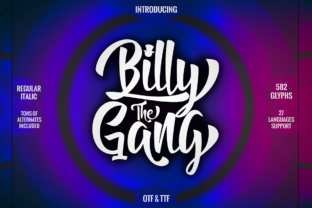 Billy the Gang: A Bold Display Font for Your Brand