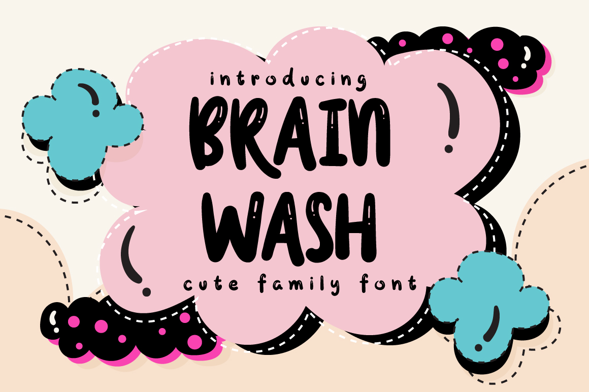 Brain Wash: A Creative Display Font for Campaigns