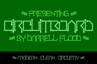 Circuitboard: A Futuristic Display Font for Tech Branding