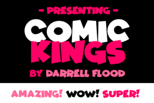 Comic Kings: A Playful Display Font for Web Design