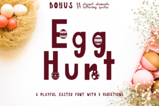 Egg Hunt: A Festive Display Font for Crafters
