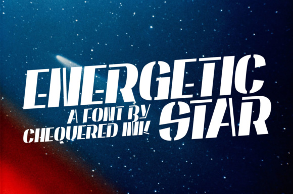 Energetic Star: A Sci-Fi Display Font for Bold Campaigns