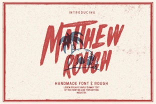 h1>Matthew Rough: A Bold Display Font for Crafters and Product Designers