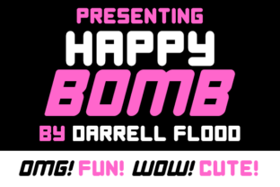 Happy Bomb: A Bold Display Font for Campaigns