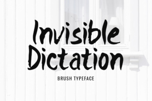 Invisible Dictation: A Bold Display Font for Modern Web Design