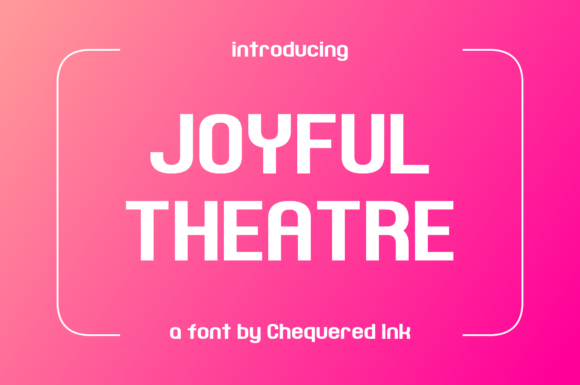 Joyful Theatre: A Retro Sans Serif Display Font
