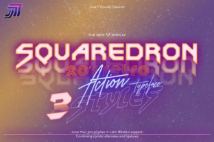 JVNE Squaredron V2: The Ultimate Display Font for Tech Campaigns