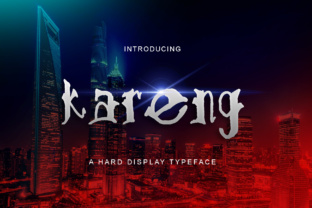 Kareng: A Bold Display Font for Modern Brand Identity