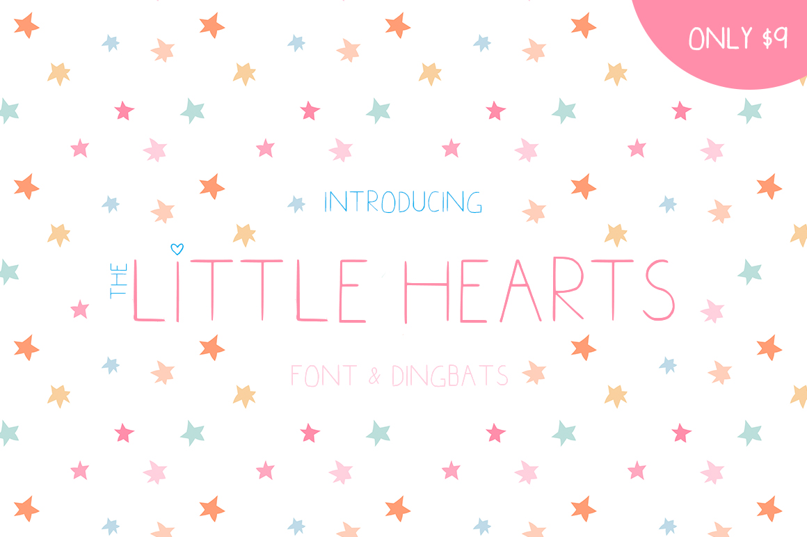 Little Hearts: A Playful Display Font for Campaigns
