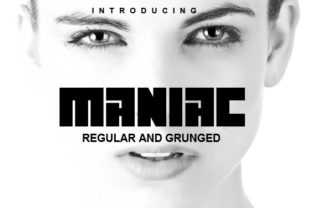 Maniac: A Bold Display Font for Modern Editorial Design
