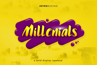 Millenials Font: A Display Typeface for Modern Campaigns
