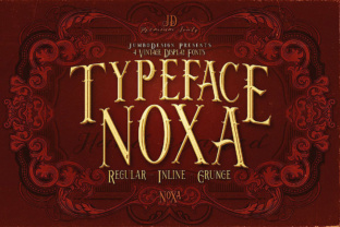 Noxa: A Vintage Display Font for Editorial Design