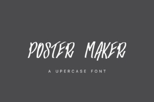 Poster Maker: A Bold Display Font for Campaigns