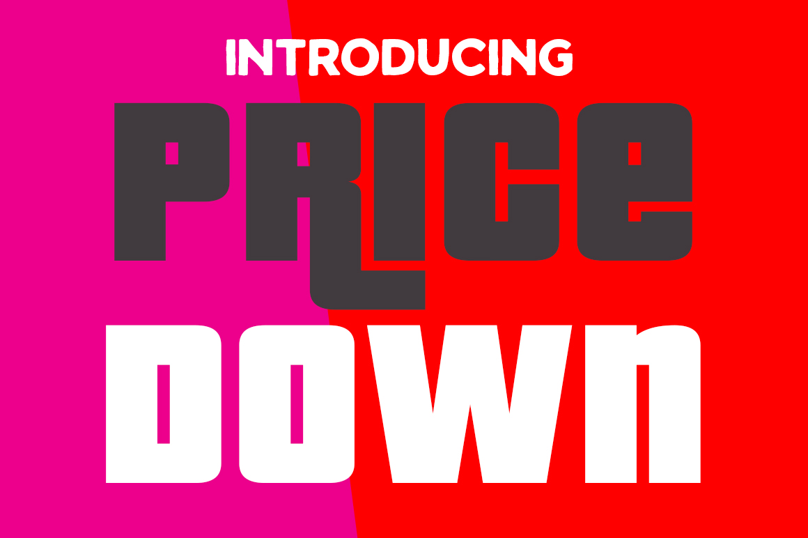 Pricedown: A Funky Display Font for Bold Campaigns