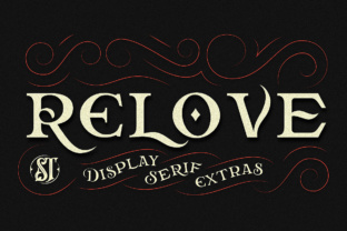 Relove: A Vintage Display Font for Makers