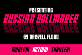 Russian Dollmaker: A Bold Display Font for Editorial Design