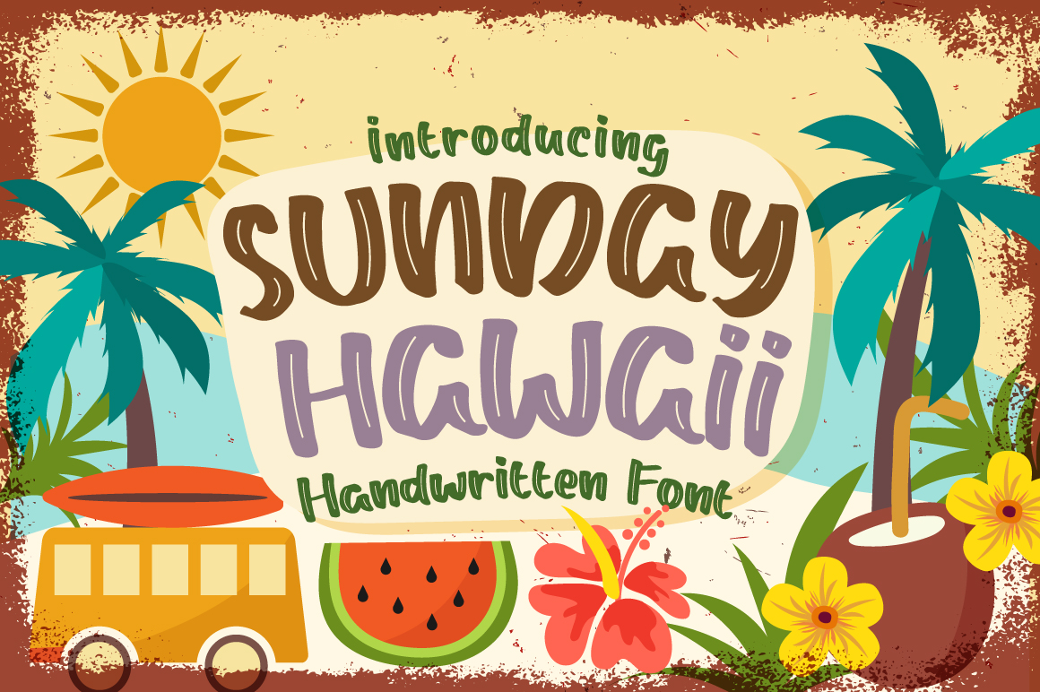 Sunday Hawaii: A Summer Display Font for Web Design