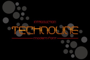 Technoline: A Bold Display Font for Modern Branding