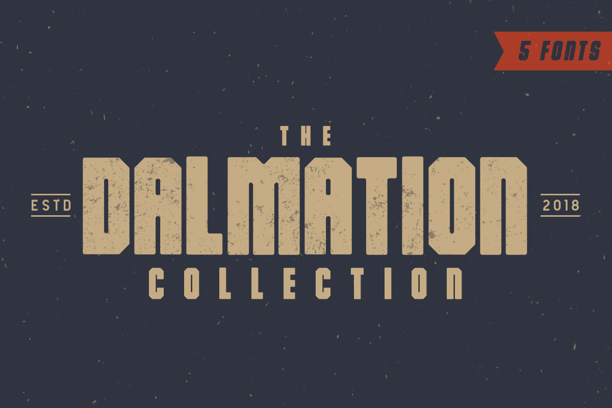The Dalmation: A Bold Vintage Font for Makers