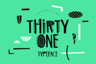 Thirty One: A Fun Display Font for Small Business Branding