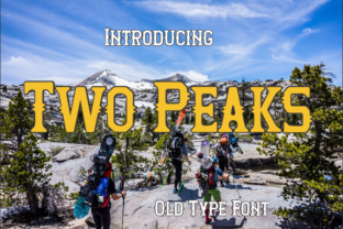 Two Peaks: A Playful Display Font for Makers